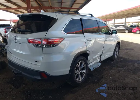 2015 Toyota Highlander Xle V6 from USA, damaged, VIN 5TDKKRFH8FS112135